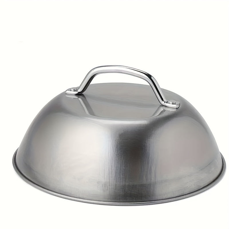 Stainless Steel Steak Cover - Perfect for BBQ Grilling Outdoors

This durable thicken Western Steak Cover is ideal for use in restaurants or at home. With a convenient hand handle, this hemispherical cover provides excellent coverage for your steak while