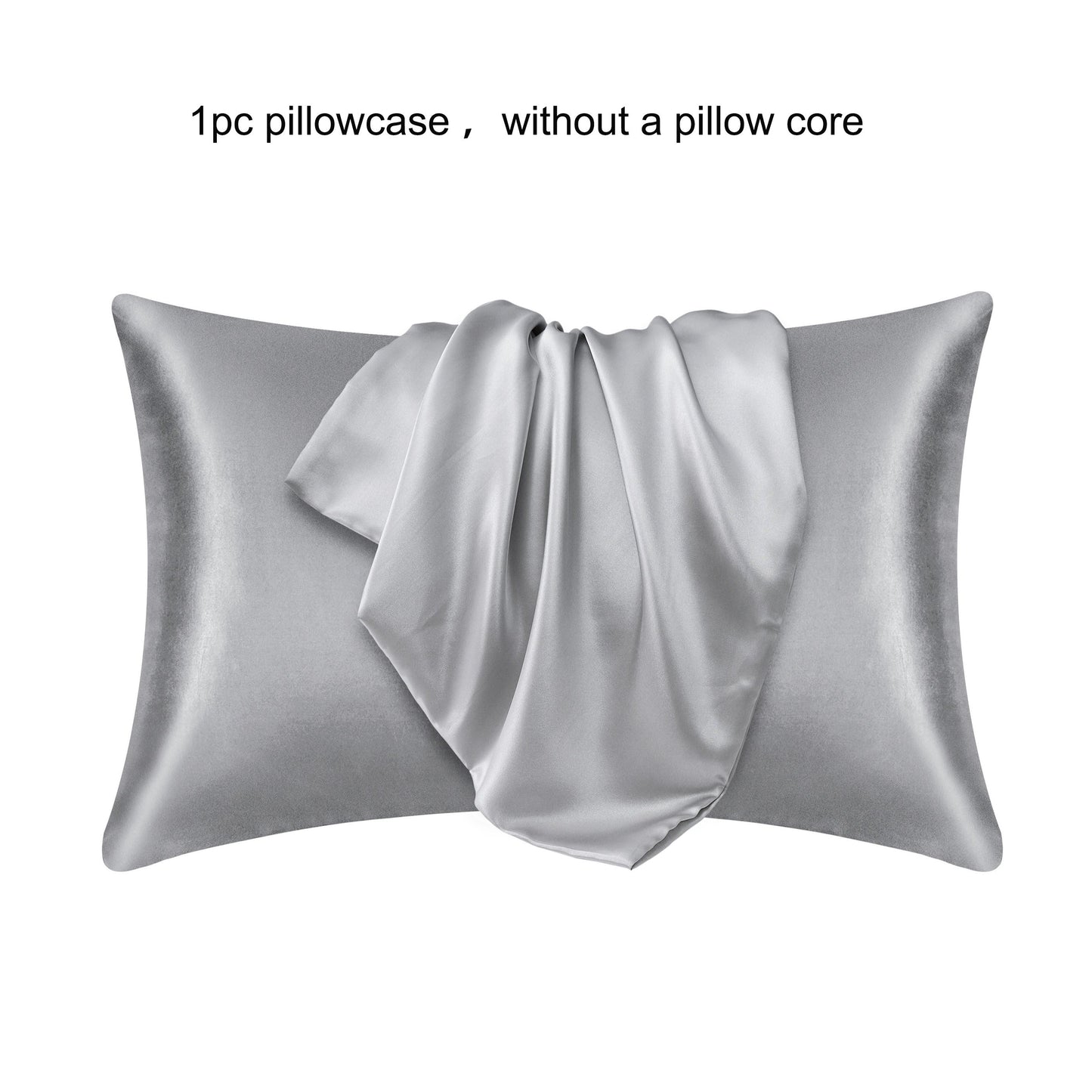 Satin Envelop Pillowcase - 1 Dona | 180-200gsm poliesterdan tayyorlangan | Mashina yuvish mumkin | Yumshoq va silliq to'qimalangan tuzilma | Faol Chop etish | Yotoqxonangizdagi qulaylik va uxlash tajribangizni oshiring | To'ldiruvchi kiritilmagan