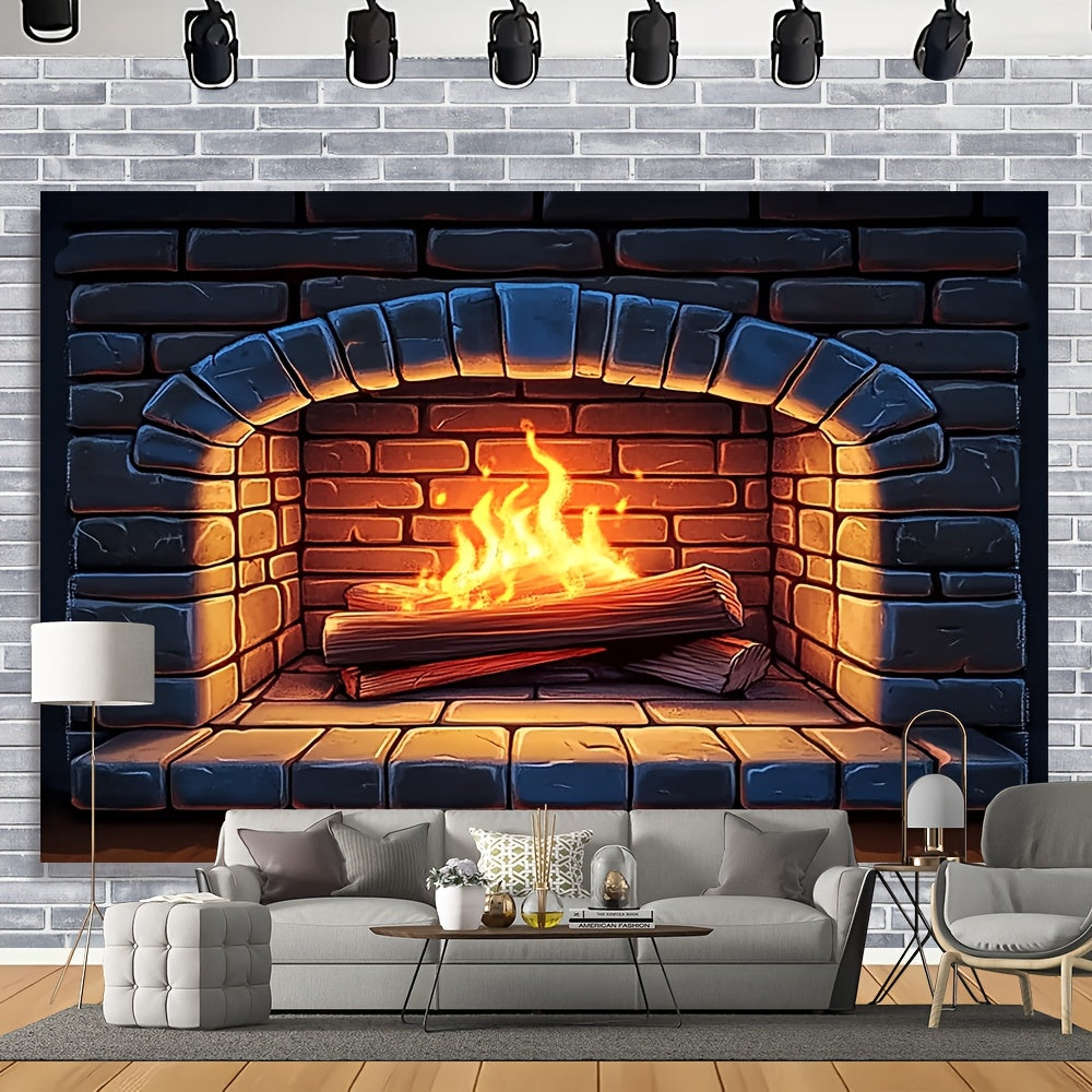 Enhance the festive atmosphere in your home with this 3D Realistic Fireplace Background Cloth! Perfect for family photos, seasonal activities, and special occasions, this beautiful setting adds charm and warmth to any gathering. Elevate your fireplace