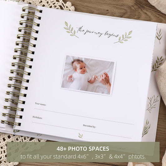 1-piece Keepsake Memory Book for Boys or Girls - First 5 Years Journal - Gender-Neutral Gift - Scrapbook or Photo Album for New Parents - Record Every Milestone from Birth to Age 5.