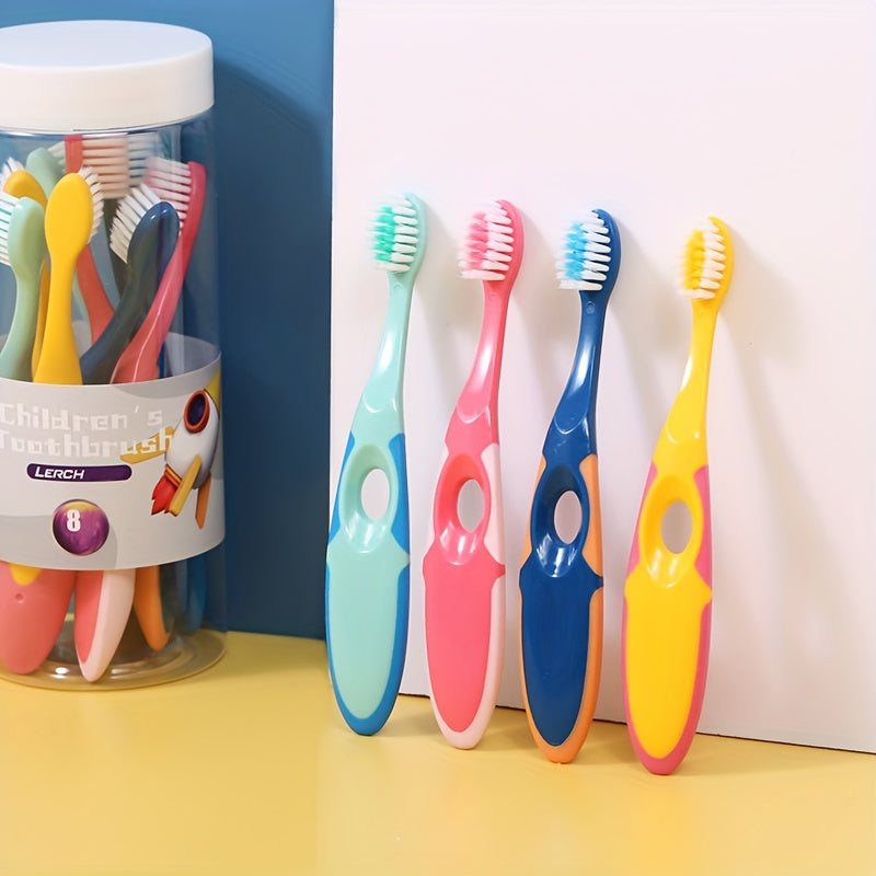 LattBy 8-pieceSoft Bristle Toothbrush Set for Kids - Gentle on Teeth, Perfect for Children - Encourages Good Oral Hygiene