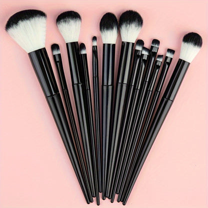 Full set of soft synthetic brushes for quick and easy makeup application, suitable for beginners and professional makeup artists. Convenient for travel. Perfect Valentine's Day gift.