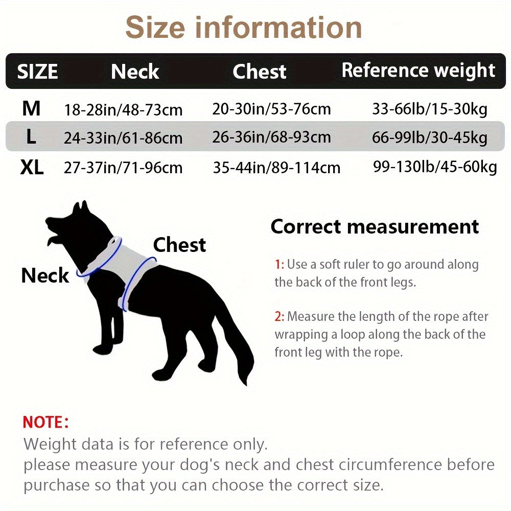 Large dog tactical training vest for outdoor rescue and overall dog equipment for medium to large dogs.