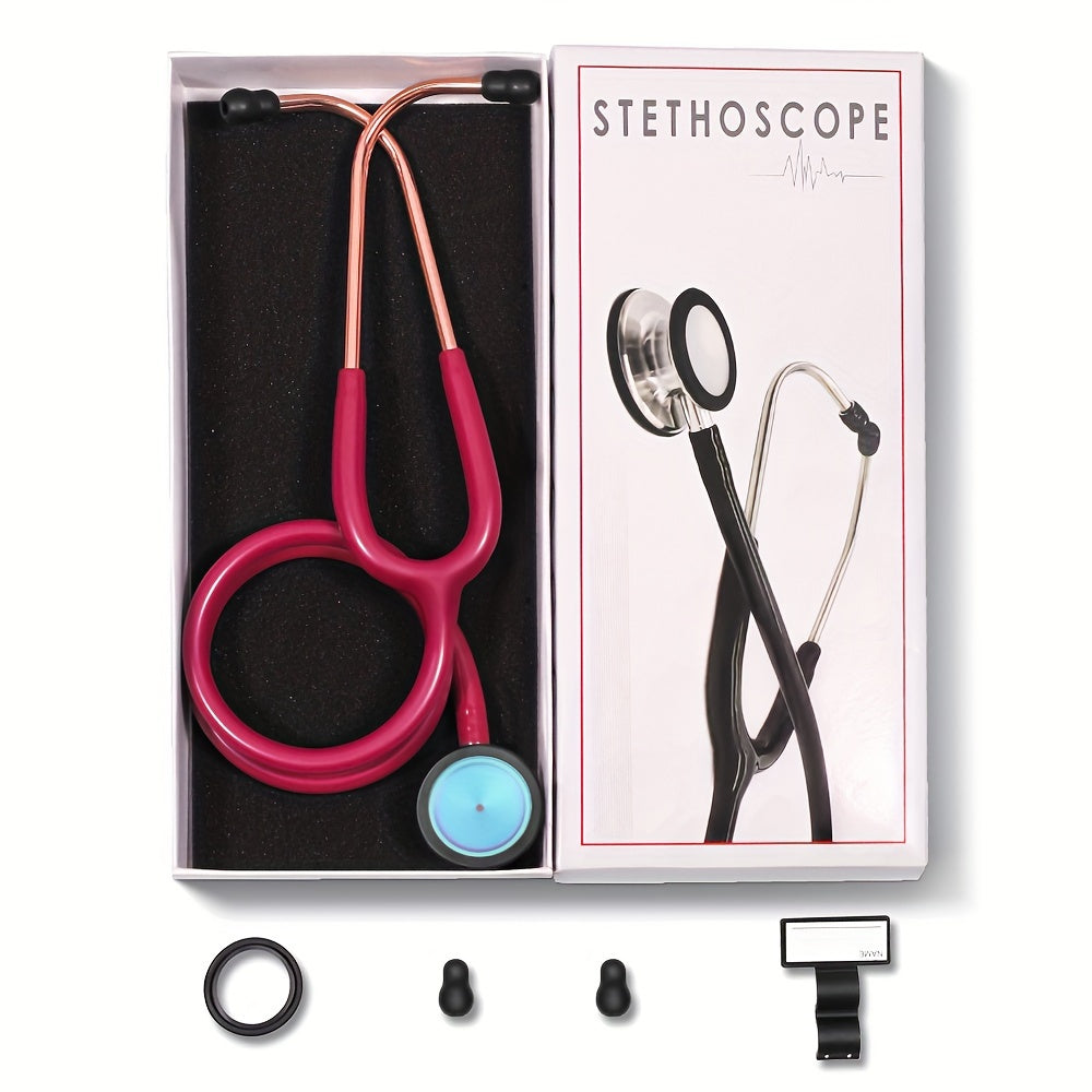 Professional cardiology stethoscope for nurses and doctors, portable and double-sided.