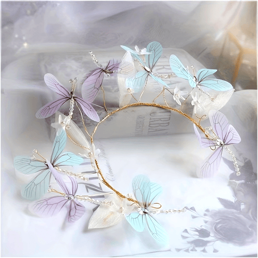 Stylish headband adorned with butterfly design, perfect for parties, cosplay, and adding a touch of elegance to any outfit. Ideal hair accessory for women.