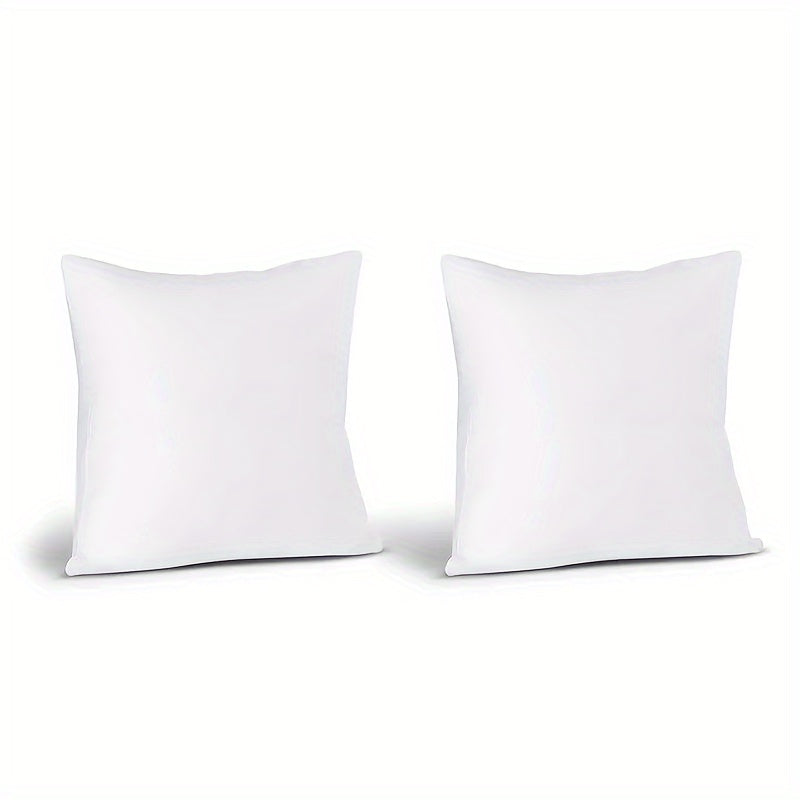 Luxury white throw pillows (4pcs) - hypoallergenic, fluffy cushions for bed & couch. Washable microfiber with zip closure, perfect for living room and bedroom decor. Great for couch.