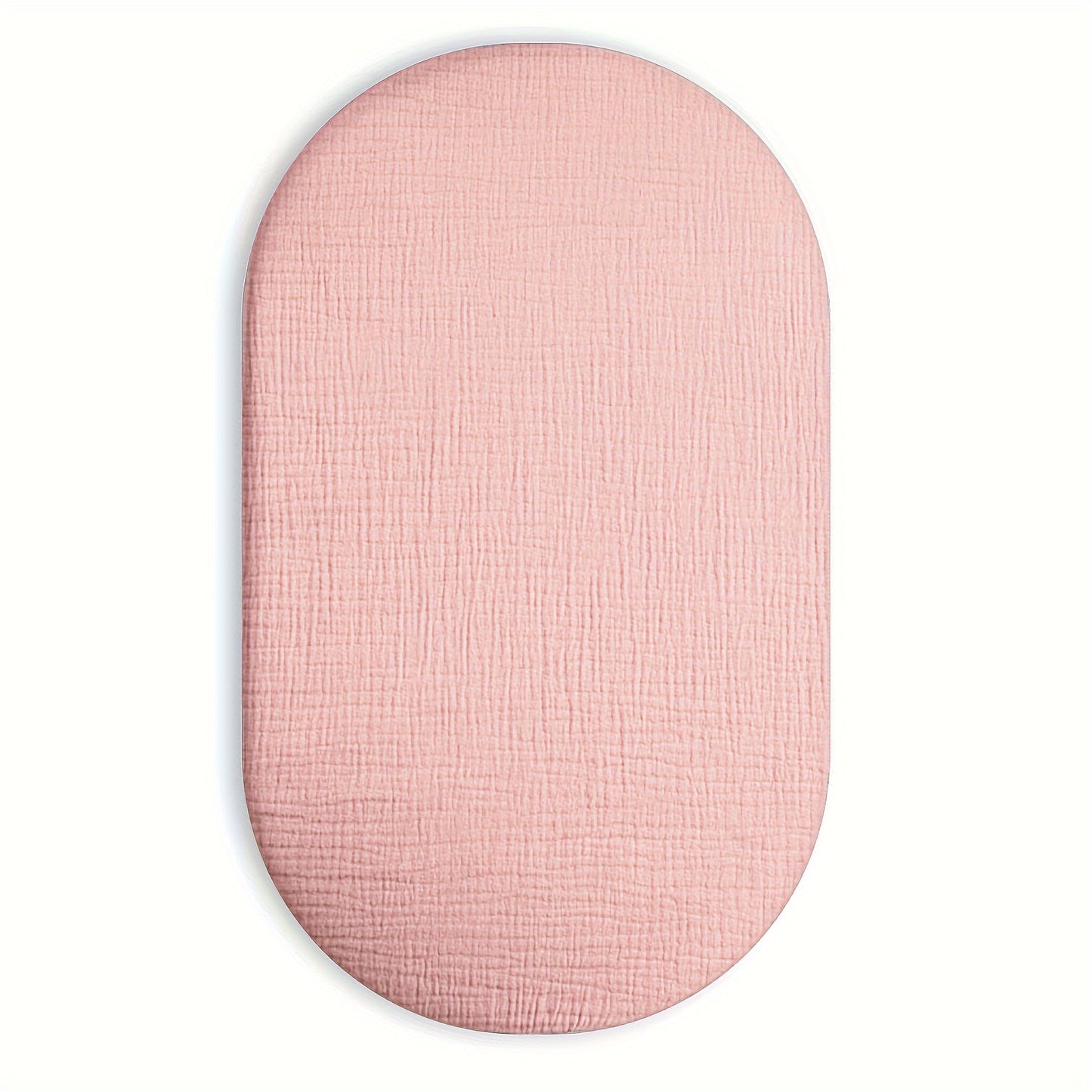 Breathable Muslin Bassinet Sheet for Youngsters - Fits Rectangle, Round, Oval, and Timer Mattresses - Machine Washable - Available in Pink, Blue, Green, and Ivory - Size: 83.82cm x 43.18cm