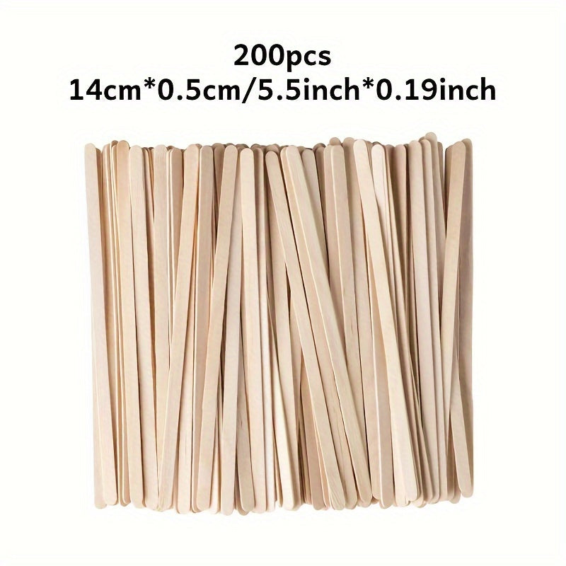 500 pieces of Wooden Coffee Stir Sticks, measuring 13.97cm each. These disposable beverage mixers have a smooth end and are perfect for stirring coffee, cocktails, and other drinks. Ideal for holiday-themed events such as Christmas, Halloween, Easter