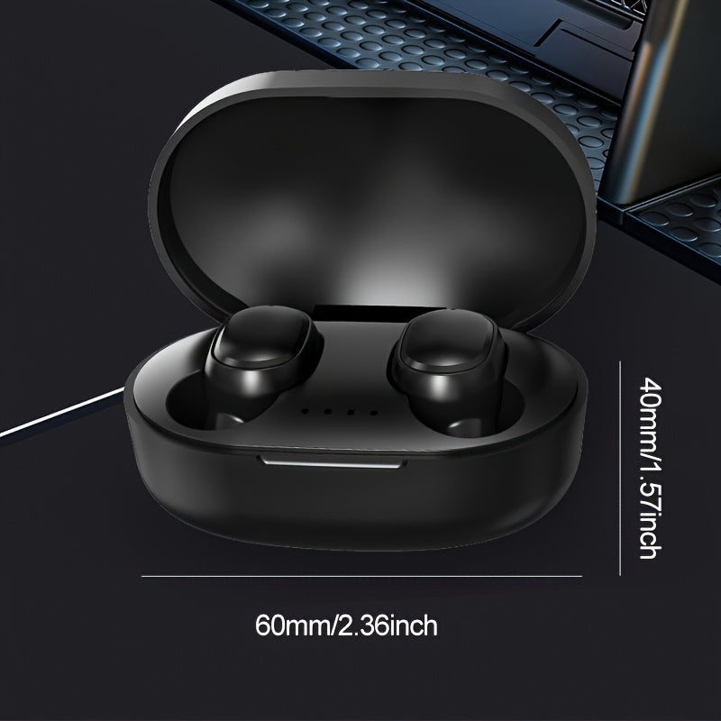 Wireless earphones with LED display, touch control, and in-ear design for IOS/Android.