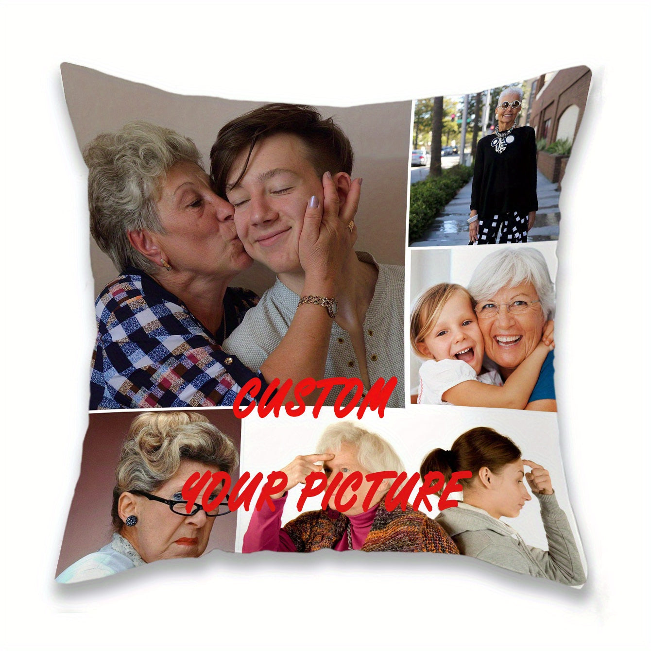 Customizable Pillowcase featuring a Personal Photo - Made with Soft Polyester, Zippered Design for Sofas and Beds - Ideal Present for Valentine's Day, Christmas, or Halloween - Easy to Clean in Washing Machine