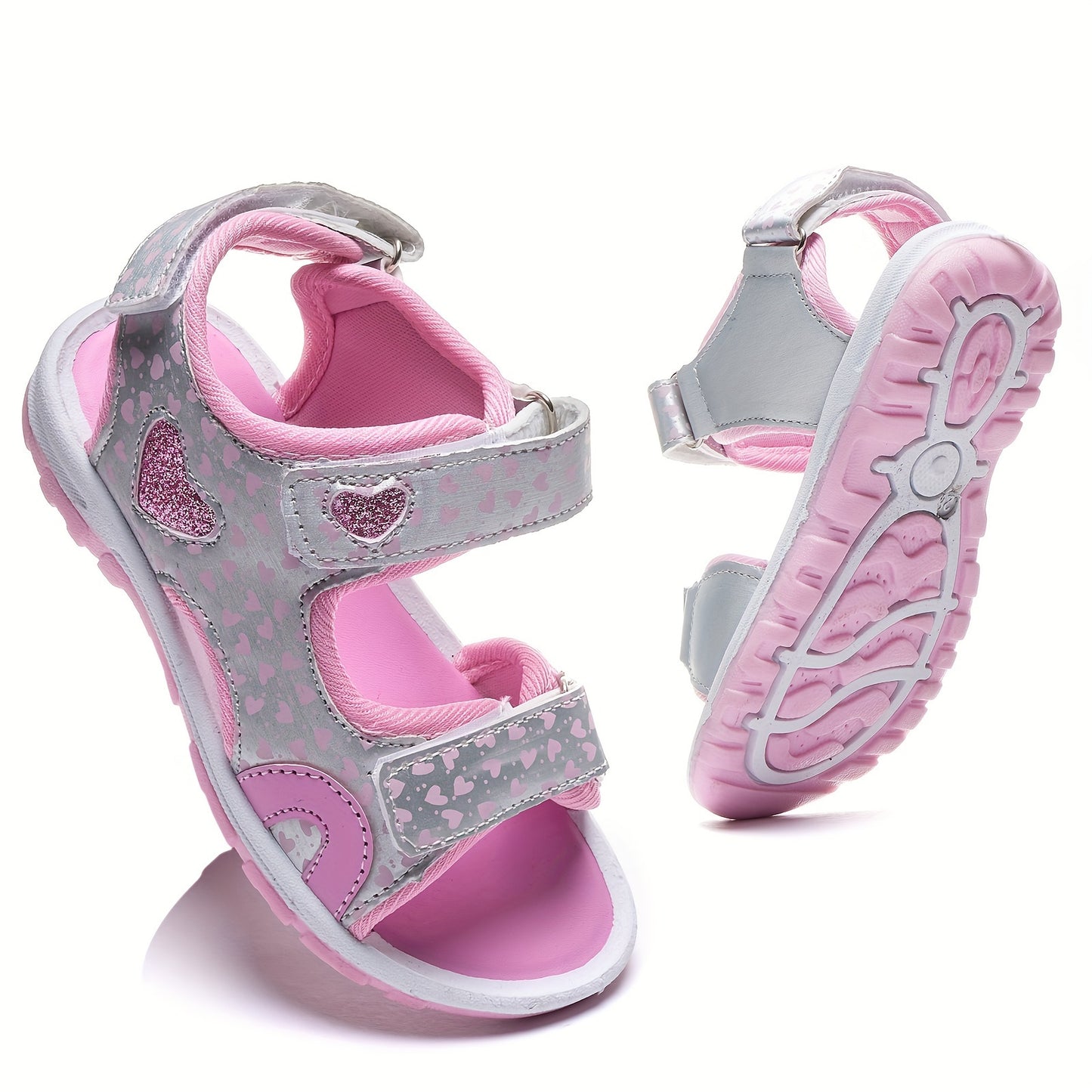 WZRUISEN Open Toe Sport Sandals for Girls - Breathable and Non-slip for Summer Outdoor Activities