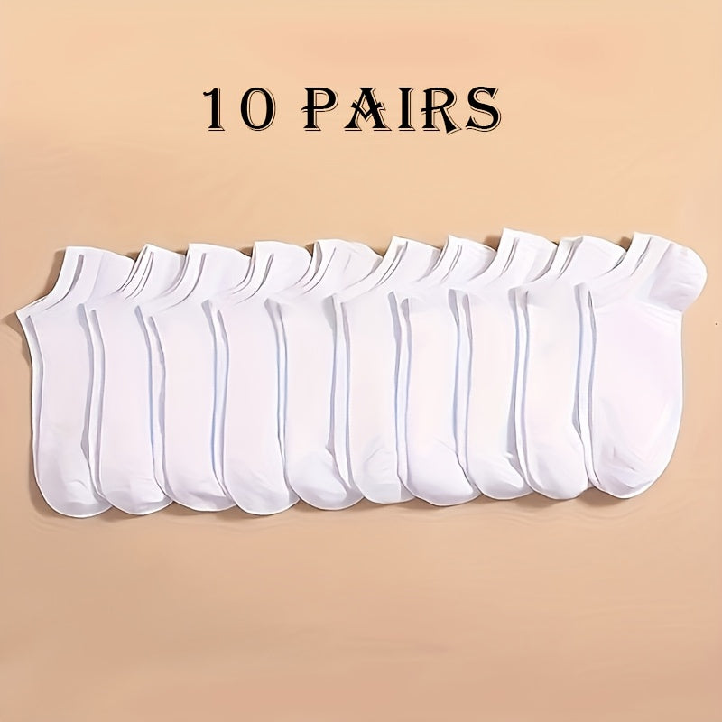 Breathable and lightweight ankle socks in packs of 10, 20, 40, or 60, ideal for sports and daily wear.