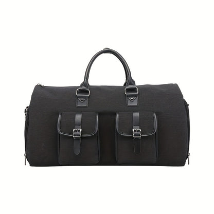 Large capacity men's suit luggage storage bag for business trips made of PU nylon