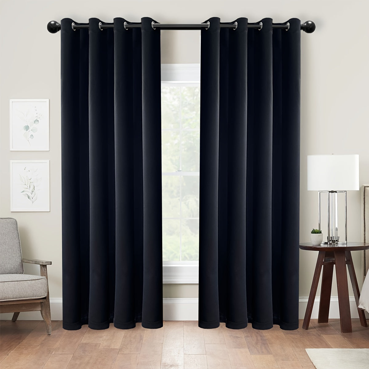 1PC Insulation and Blackout Circle Curtains, Ideal for Bedrooms and Living Rooms, Minimize Noise and Light Blocking