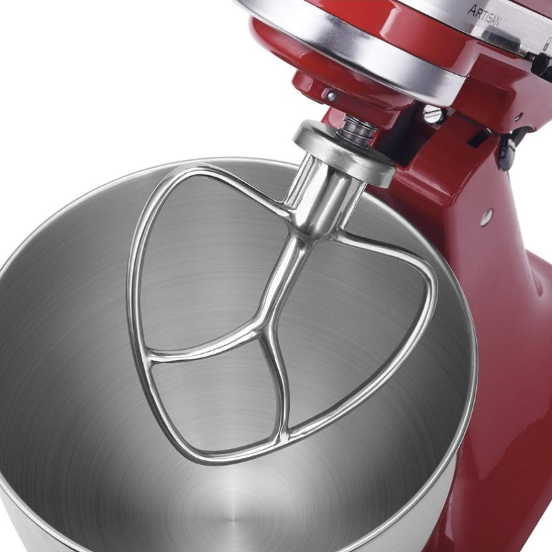 Our stainless steel flat beater attachment is perfect for stand mixers, featuring a tilt-head paddle design. It is ideal for baking, pastry making, pasta dough mixing, liquid blending, and is safe for food contact. Plus, it is dishwasher safe for easy