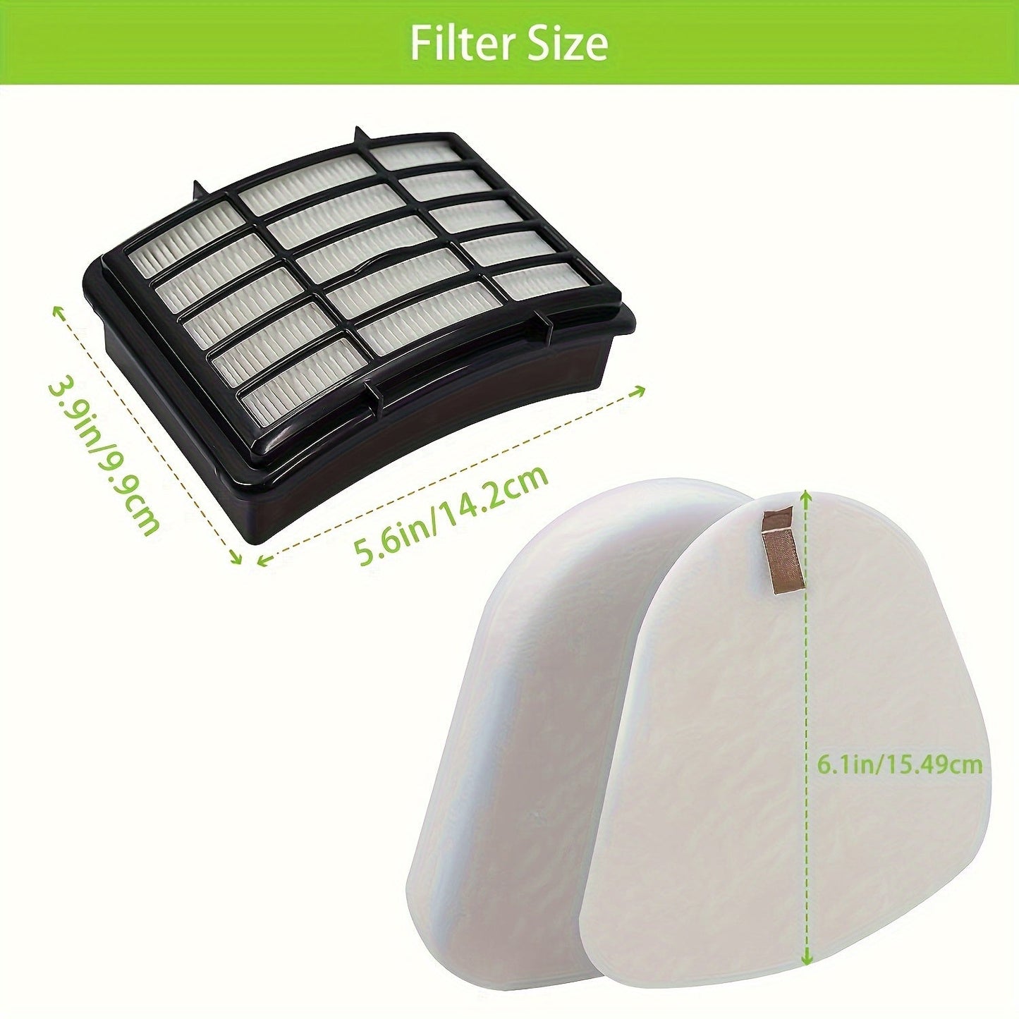 Comparison of parts XFF350 & XHF350 for Navigator NV350, NV351, NV352, NV355, NV356E, NV357, NV360, NV370, NV391, UV440, UV490, UV500, UV540, UV541, and UV550: Includes 4 foam filters, 4 felt filters, and 2 high efficiency filters.