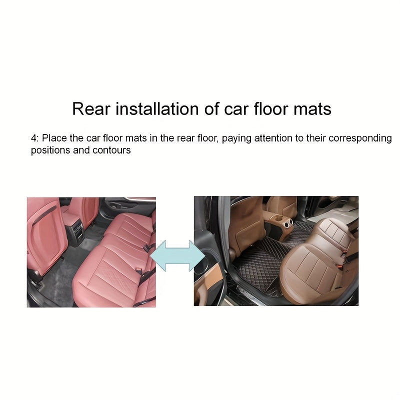 3D PU Leather Car Floor Mats for Chevrolet Silverado 1500 2012-2019 Interior Accessories