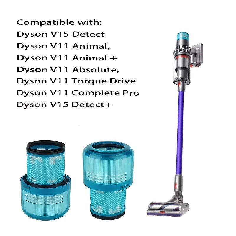 Boost the Suction and Cleaning Performance of Your Dyson V11 V15 SV14 SV17 SV22 Detect Animal Absolute Extra Pro Torque Drive Vacuum Cleaner with our Vacuum Filters