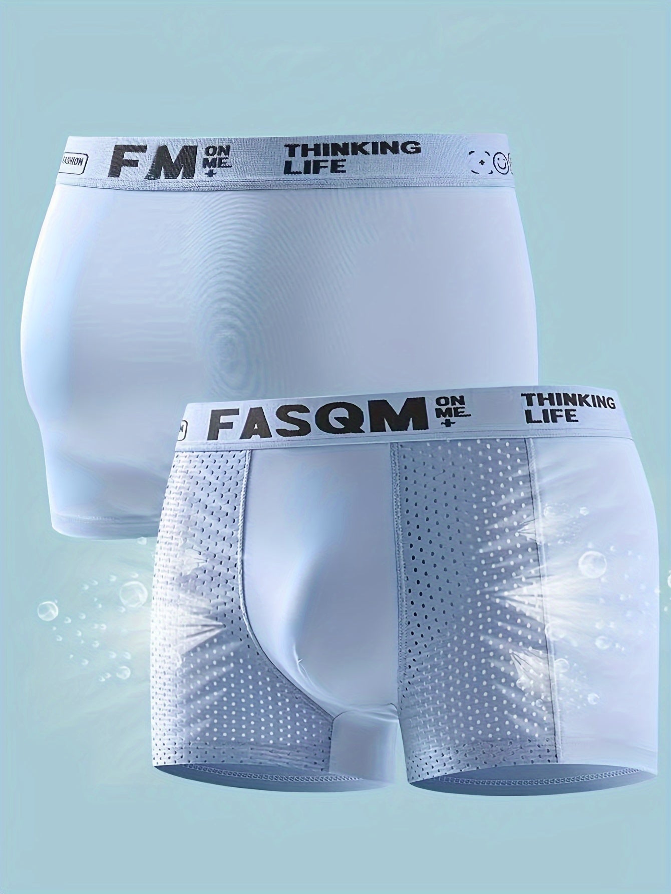 Summer mesh men's underpants in 1/3/5pcs with breathable design for a comfortable fit.