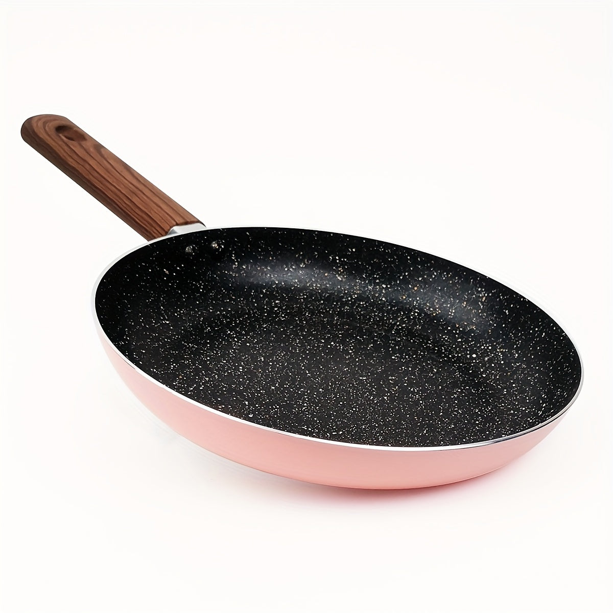 This adorable non-stick frying pan in charming pink and blue is perfect for cooking eggs. It is ideal for use on gas stoves with open flames.