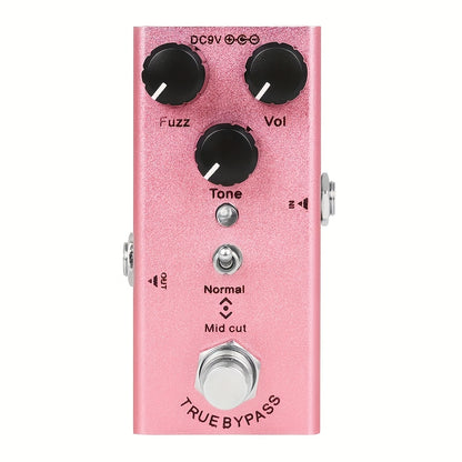 Professional single block guitar effects including distortion, overdrive, delay, tremolo, and chorus. Powered by a DC 9V adapter (not included).