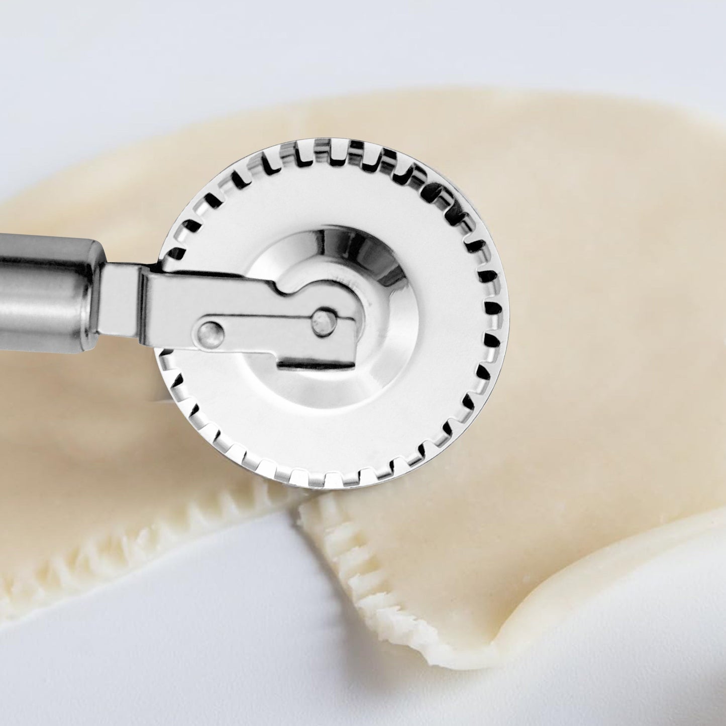 Multi-functional Stainless Steel Pastry Roller Cutter - Great for Making Pies, Ravioli & Cookies | Perfect for Halloween, Christmas, Easter, Thanksgiving | Must-Have Tool for Every Kitchen