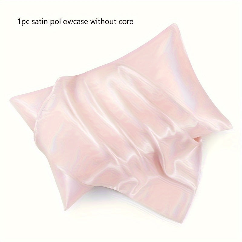 1 piece of an ultra-soft silky blend satin pillowcase made of polyester, with a fabric weight of 80-85g and machine washable.