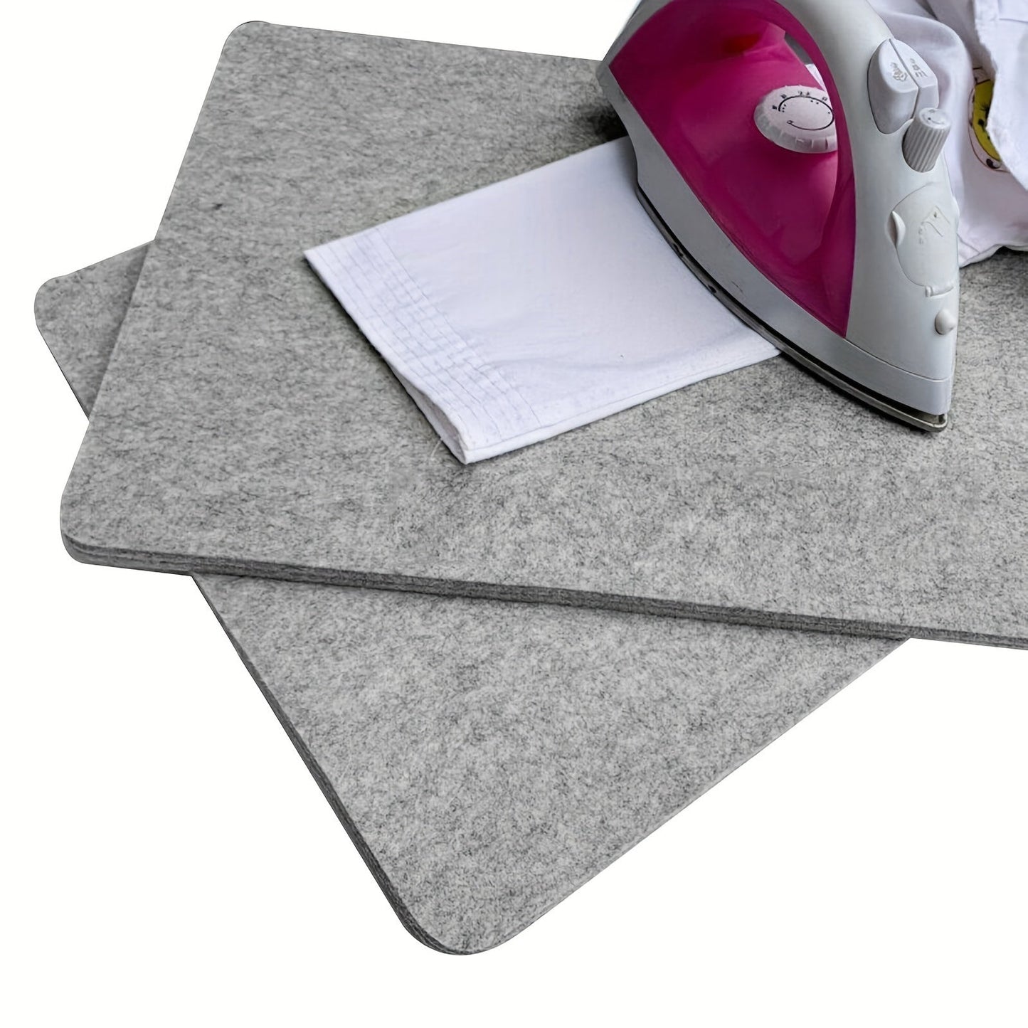 One piece of Wool Felt Mat perfect for Ironing, a convenient Non-Electric Ironing Board Pad, ideal for DIY Craft Sewing projects. Versatile Tabletop Ironing Mat for Clothing, Crafting, and Tailoring.