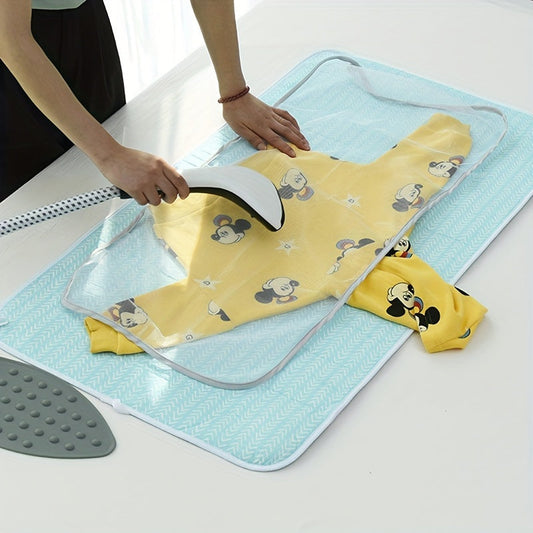 Fabric Protector Ironing Mat with Silicone Coating, Heat-Resistant Mesh Pad, Non-Stick Surface, and Heat-Proof Grid for Home Ironing