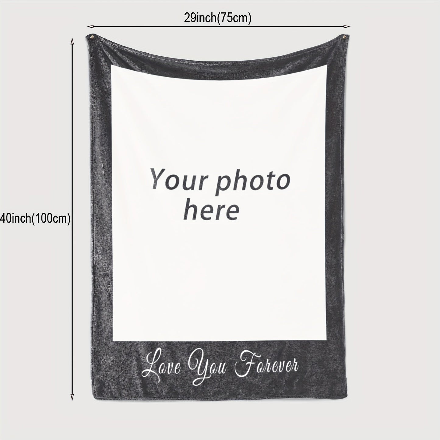 Customize your living space with a personalized flannel blanket featuring your favorite photo. This versatile blanket can be used for holidays, gifts, outdoor activities, beach trips, camping, living room decor, pet covers, office comfort, and more. Add