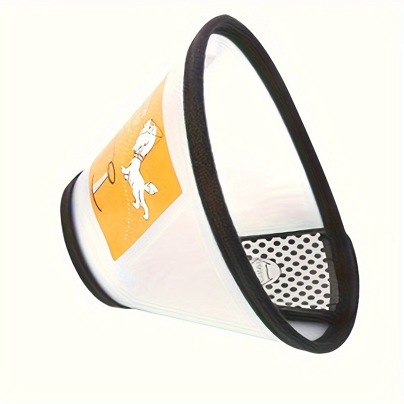 Pet protective cone made of PP material for dog grooming, bath, and cat safety. Ideal for veterinary use.