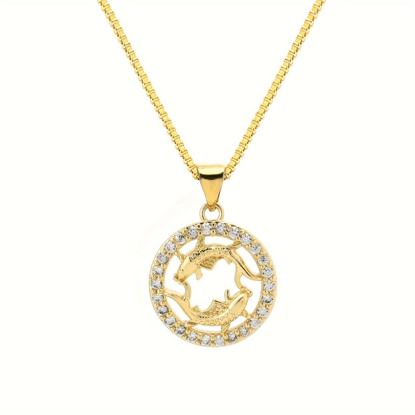 1 piece of 12 Constellations pendant, made of 18K gold-plated material. Featuring the twelve zodiac shapes in golden jewelry, this fashionable pendant necklace is perfect for men. An excellent choice for gifts, especially for Father's Day.