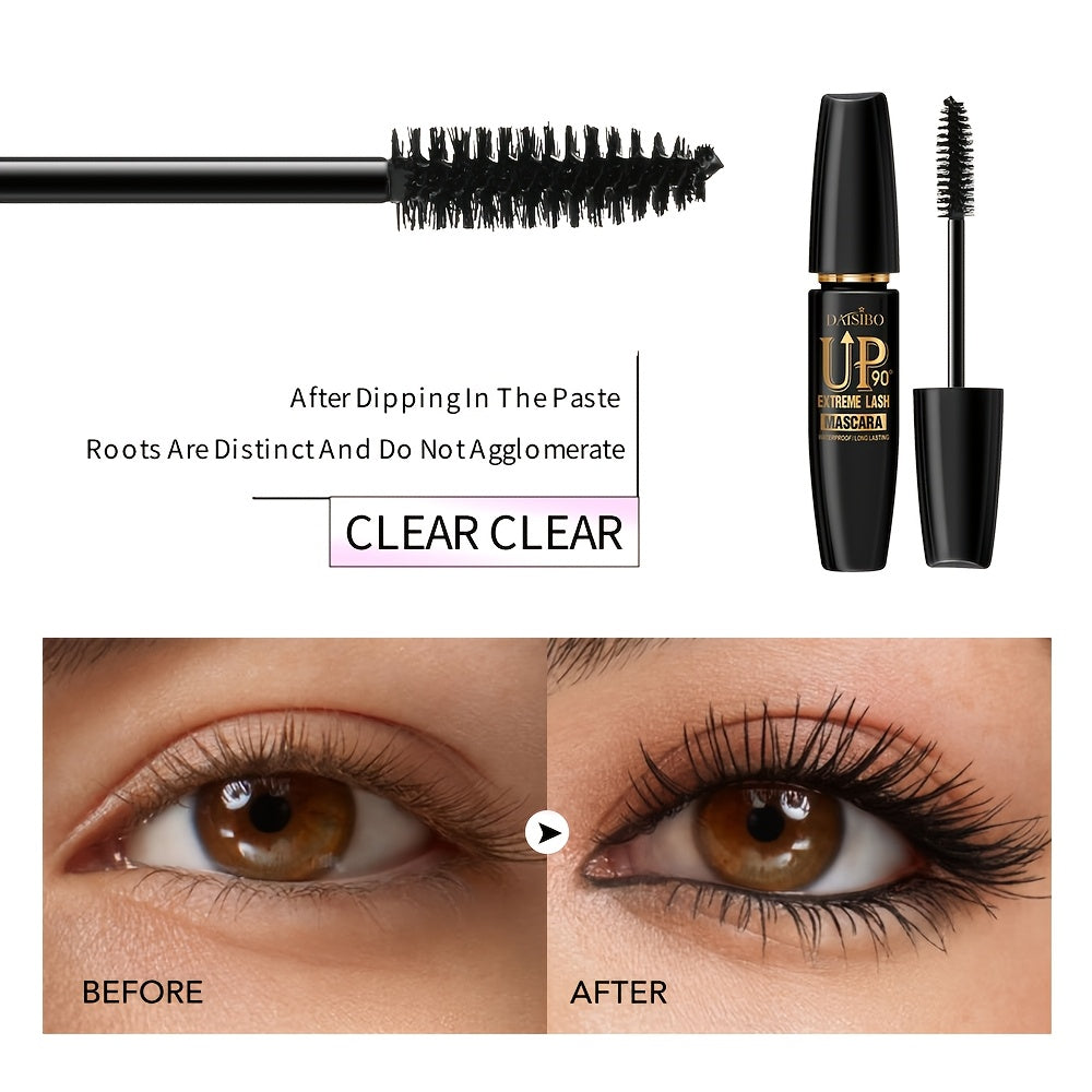 DAISIBO 4D Mascara Set - 4-Pack, Waterproof, Volumizing, Curling, Long-Lasting, Black Shades