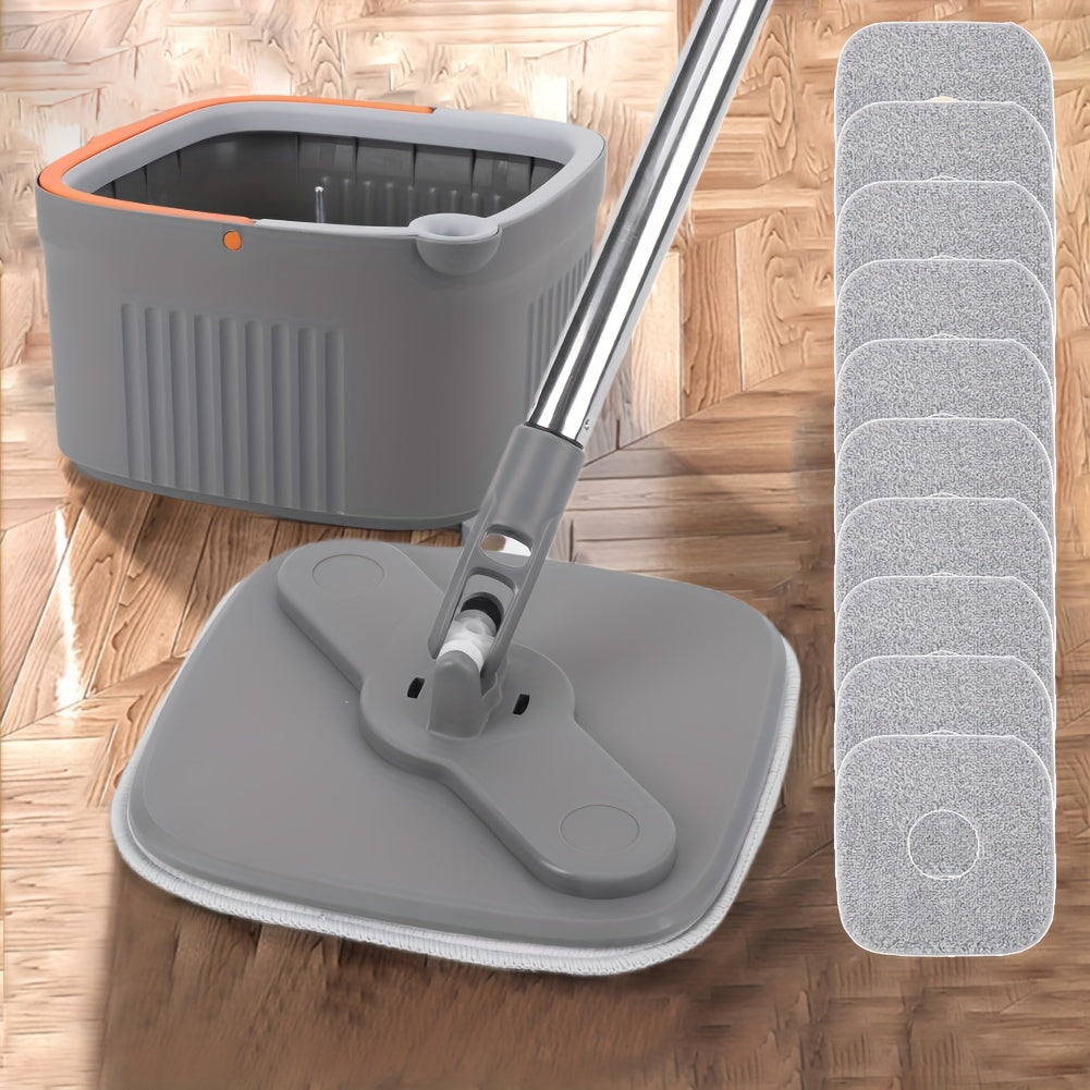 Hands-Free Wash Mop with Automatic Water Separation and 360° Rotating Feature - Ideal for Easy Living Room Cleaning, Made of Strong Plastic Material for Long-Lasting Use