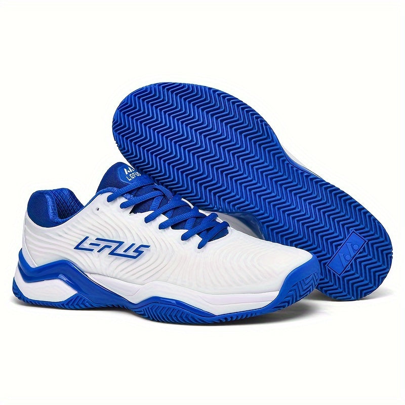 LEFUS Men's Court Shoes for Pickleball, Badminton & Tennis - Durable all-season sneakers with non-slip sole, shock-absorbing insole & fabric upper.