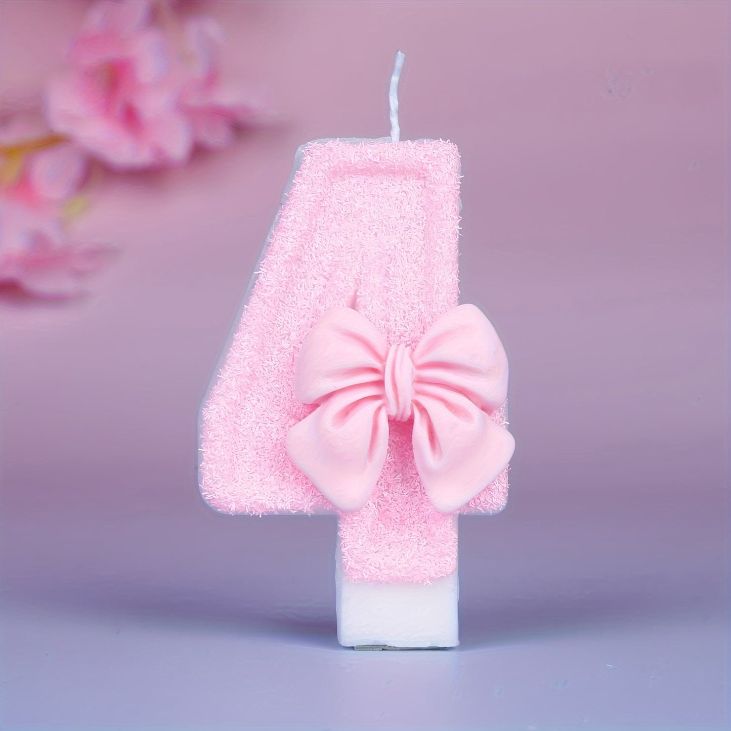 Pink Glitter Number 12 Birthday Candle - Ideal for Celebrations, Parties, and Decor.