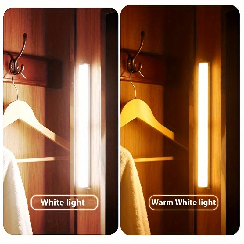 The intelligent 1pc LED Cabinet Light instantly lights up your home with motion sensor function. USB rechargeable with magnetic and wireless night light strips, it is suitable for various