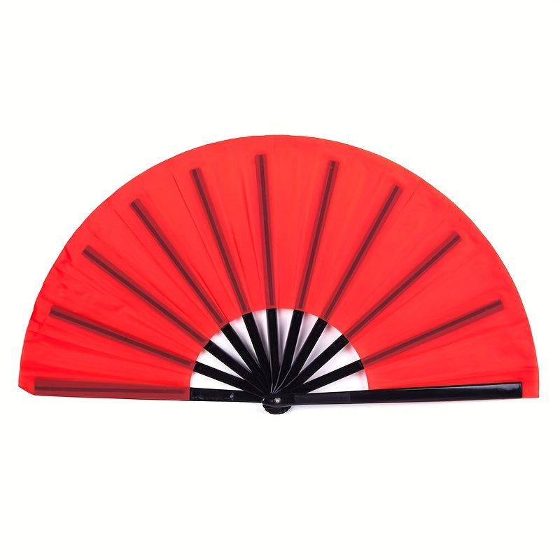 Traditional Chinese style accessories including a 1pc Kung Fu Fan, Tai Chi Ringing Fan, Chinese Dance Folding Fan, and Martial Arts Double-sided Plastic Fan Bone, perfect for adding a classic touch to your look.