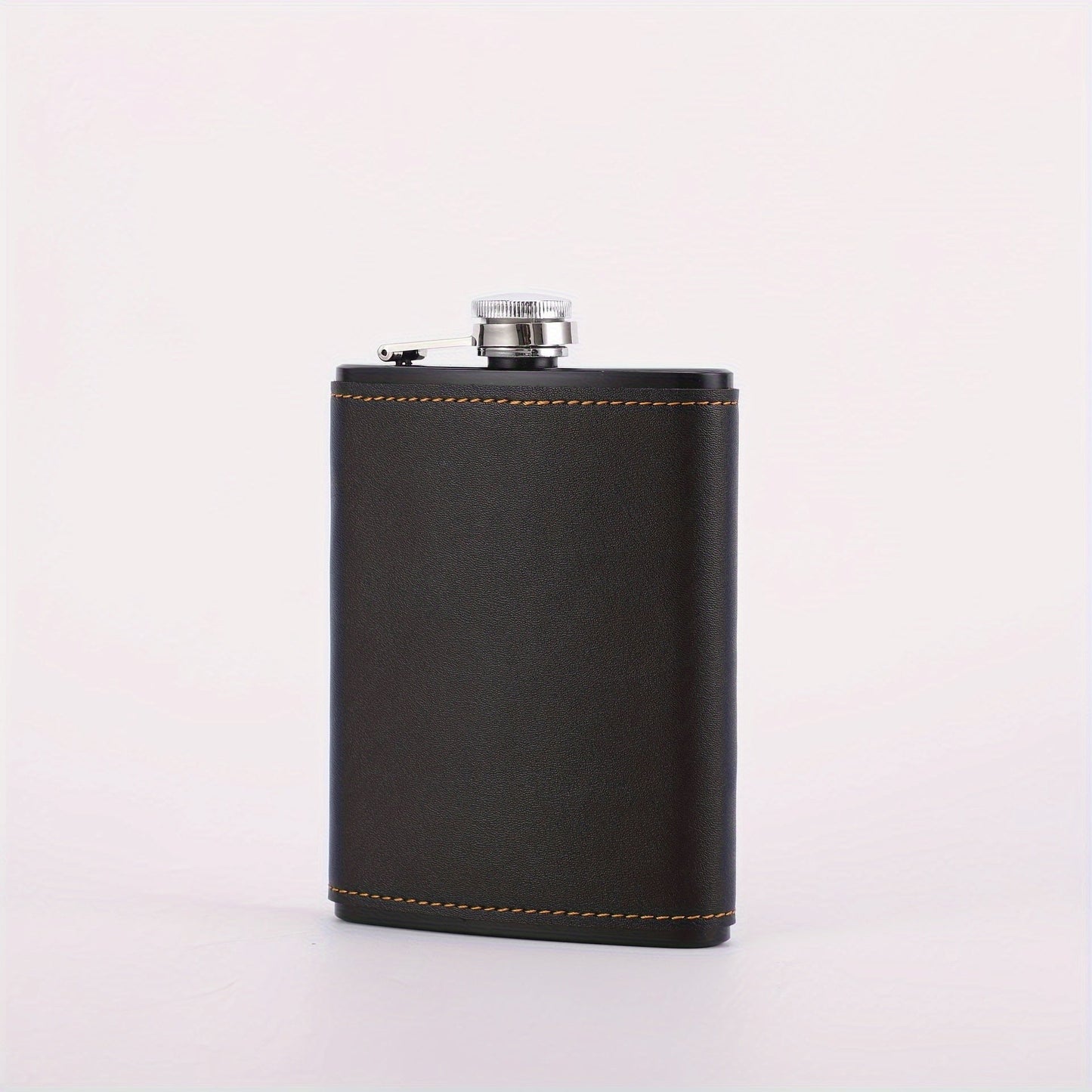 The most popular option is the 1-piece 8-ounce stainless steel hip flask with a faux leather case. Available in sleek black or brown with a polished finish, this flask is portable and perfect for outdoor camping and travel. It's ideal for storing liquor