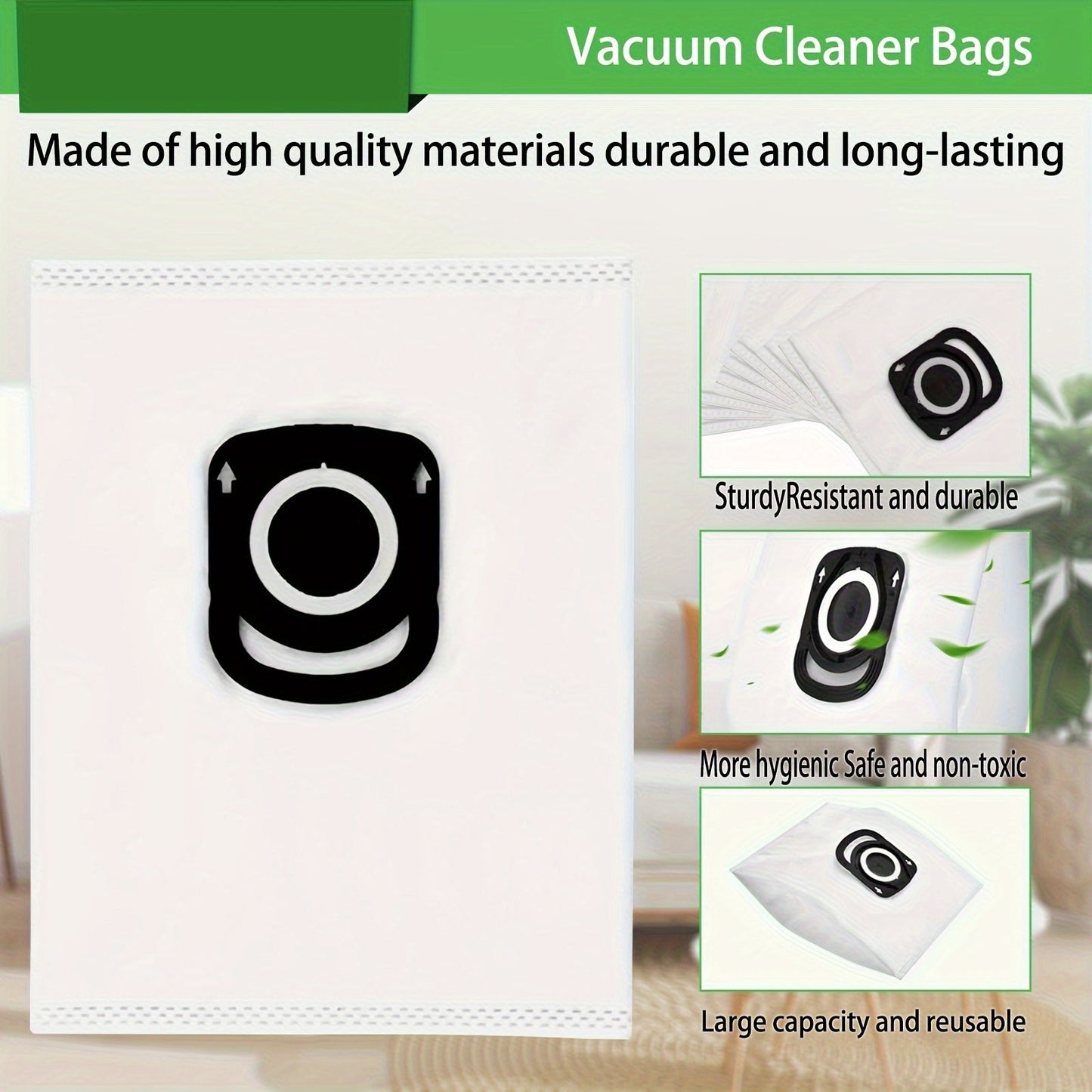 Upgrade your vacuum cleaning experience with our 7-piece High-Efficiency Vacuum Cleaner Bags Replacement Kit. Compatible with Rowenta Compact Power, X-Trem Power, and Silence Force Models (RO64xx, RO63xx, RO68xx, RO39xx), this kit is made from durable