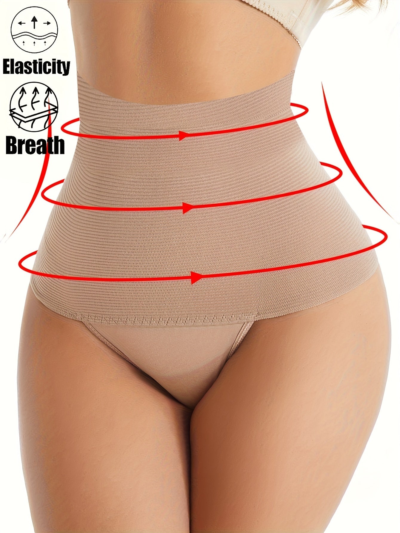 Women's high waist shaping panties with tummy control and compression for slimming