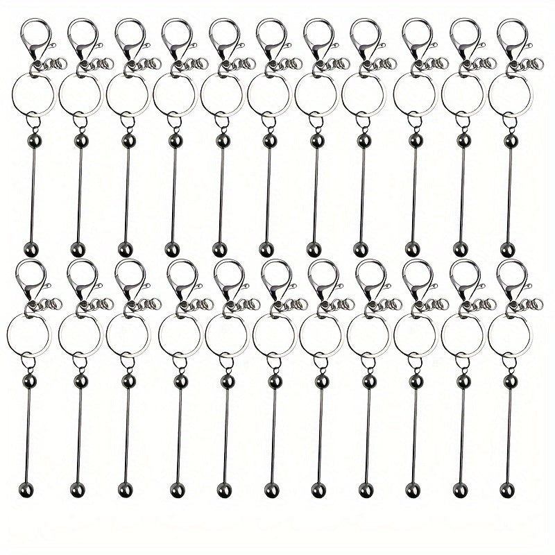 8pcs/22pcs DIY Silvery Ladies Keychain for Halloween, Easter, and Christmas