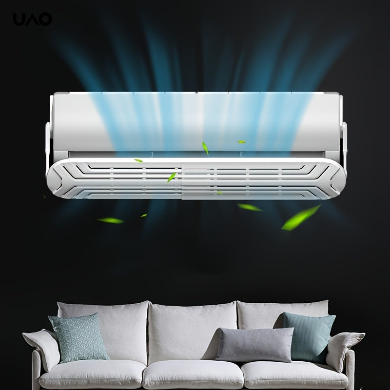 Universal Wall-Mounted Air Conditioner Sunshade - UAO, Plastic Wind Deflector for Air Outlet, Energy-Efficient Cold Air Guide Baffle with No Electricity Required.