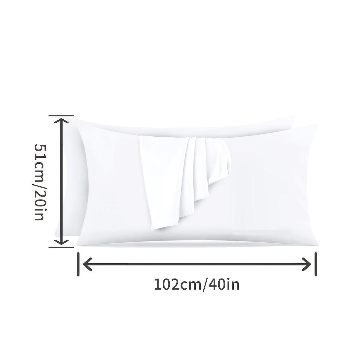 Pillowcase that is 100% Waterproof and Stain-Resistant, Super Soft with Thickened and Enlarged Design