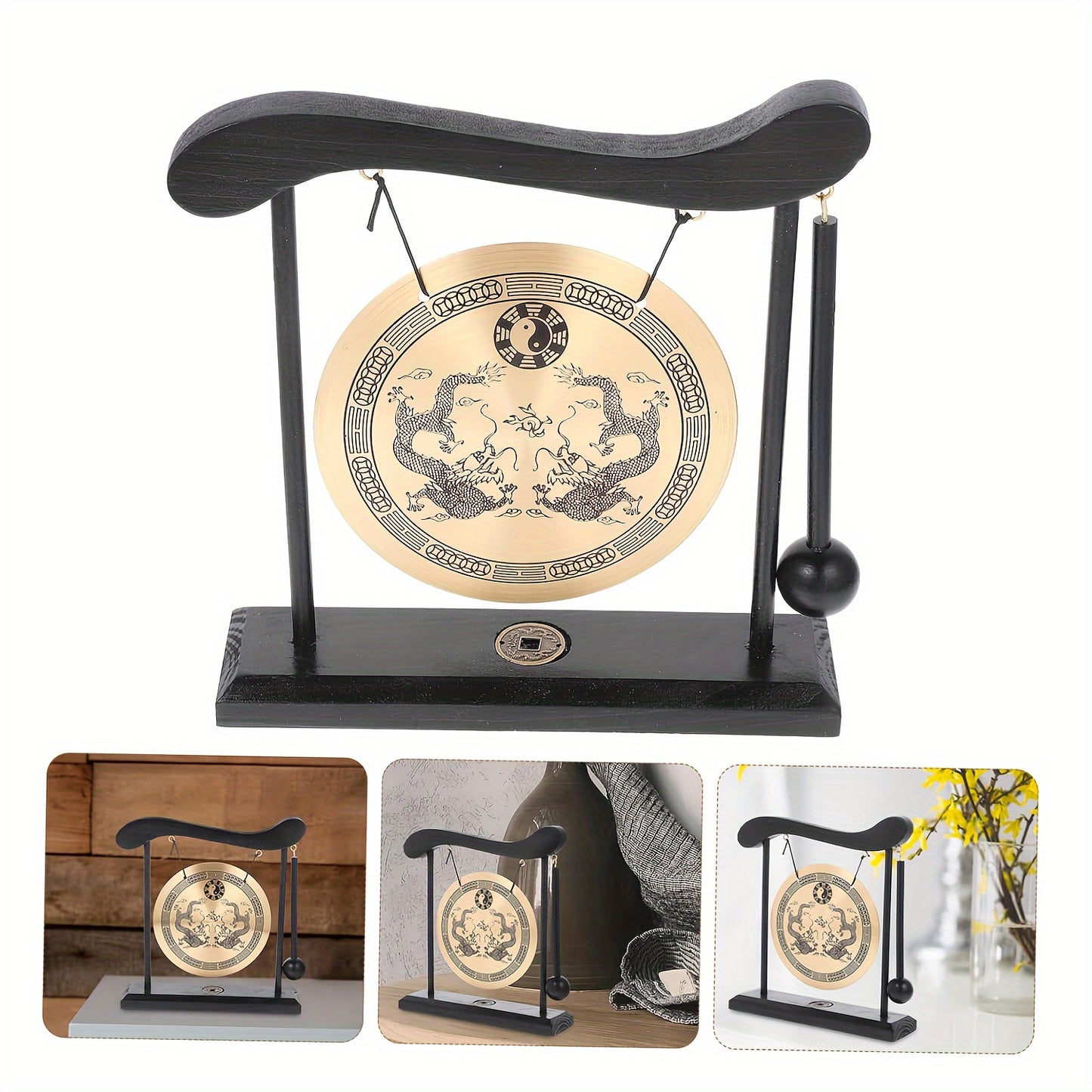 1pc Meditation Gong for Yoga, Home, and Office Relaxation.