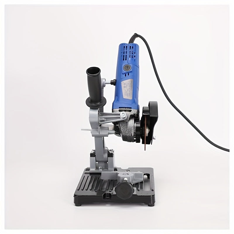 Metal grinder stand holder for 100-125mm power tools with toolless installation, suitable for electric tool operation, sturdy construction, no electricity needed.