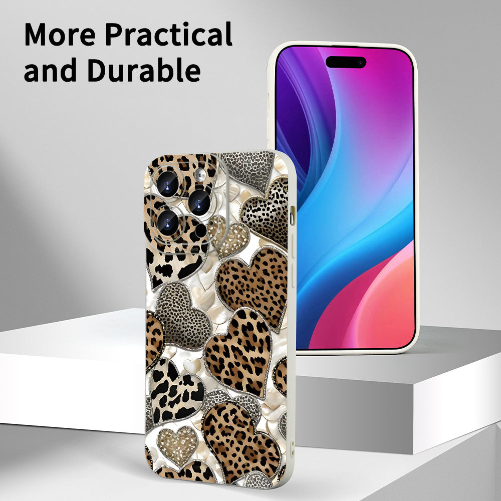 Chic leopard print iPhone case for various models, great gift for any occasion.