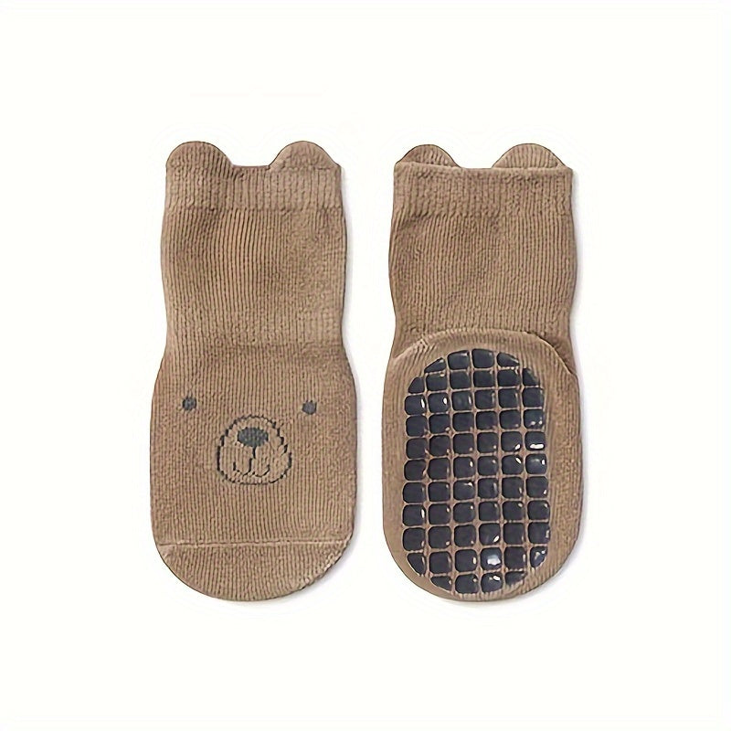 5 pairs of children's anti-slip socks for toddlers