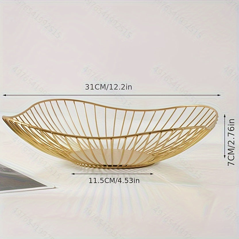 1pc Geometric Fruit Basket, for Living Room Coffee Table