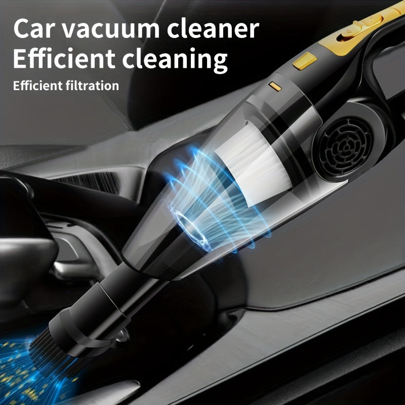 Portable car vacuum cleaner with strong suction power for effective dust removal.